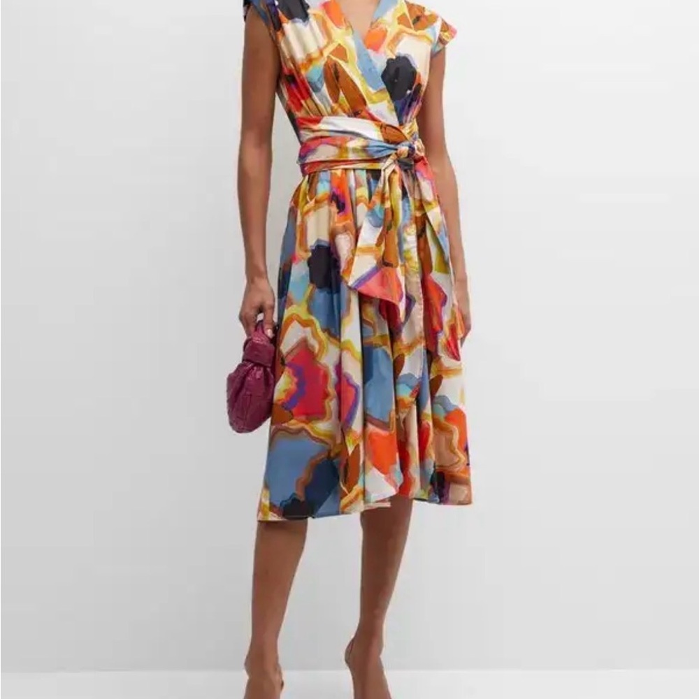 MARELLA Colorful Abstract Maxi Dress